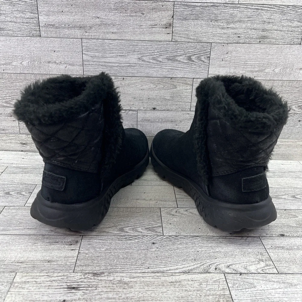 Skechers On The Go Gen 5 Goga Mat 14356‎ Black Suede Ankle Boots Women Size 6